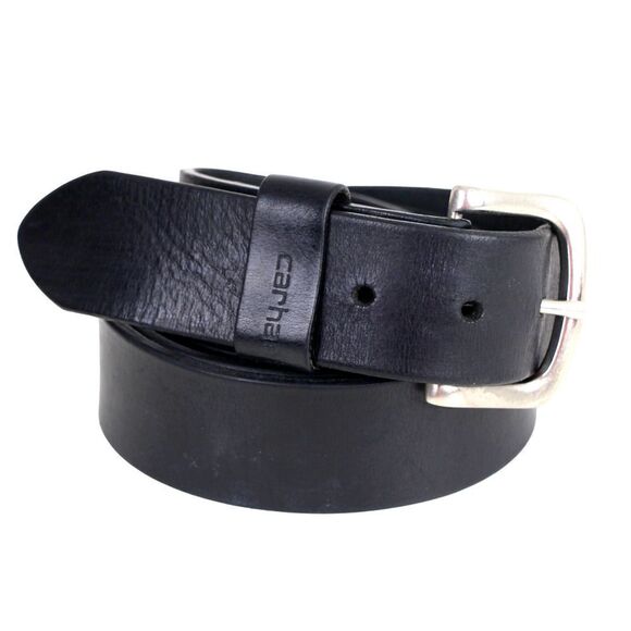 Carhertt SADDLE BLACK GENUINE LEATHER 1.5"Wd CASUAL DRESS MEN'S BELT Sz 44 (A34 - Picture 2 of 13
